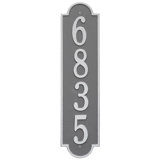 Richmond Personalized Vertical Estate 4-Line Wall Address Plaque