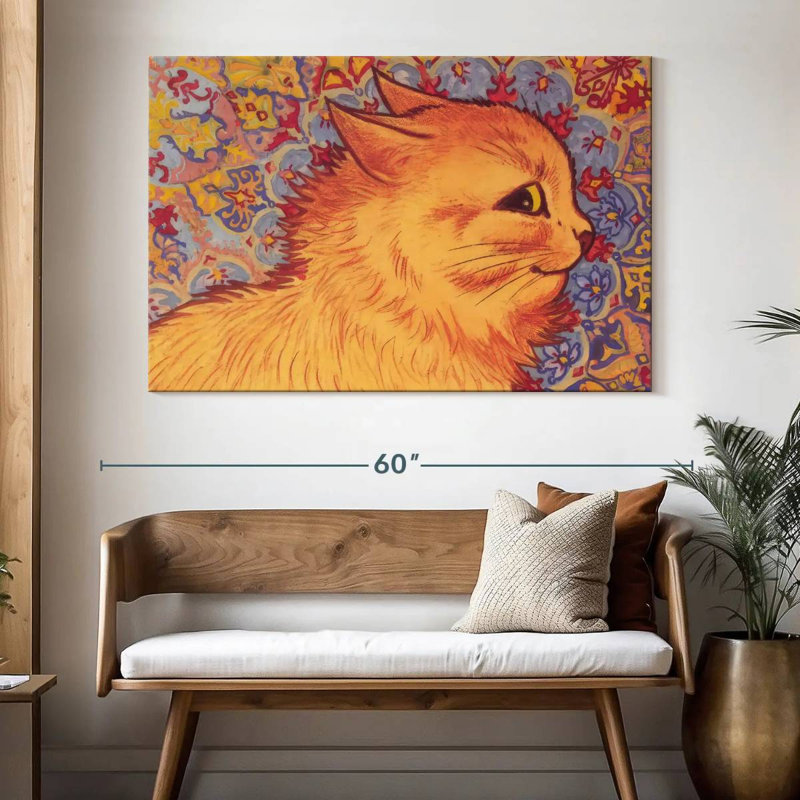Cat Profile, 34" H x 51" W