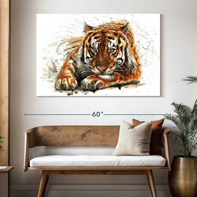 Tiger Leer, 34" H x 51" W