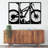 Mountain Bike 3 Piece Metal Wall Art - Cycling Sports Decor Set - Adventure Outdoor Wall Hanging - Mountain Biking Silhouette Design - Rustic Industrial Metal Sculpture - Modern Home Gym Garage Decor - Statement Art Pieces-203766640-203766653