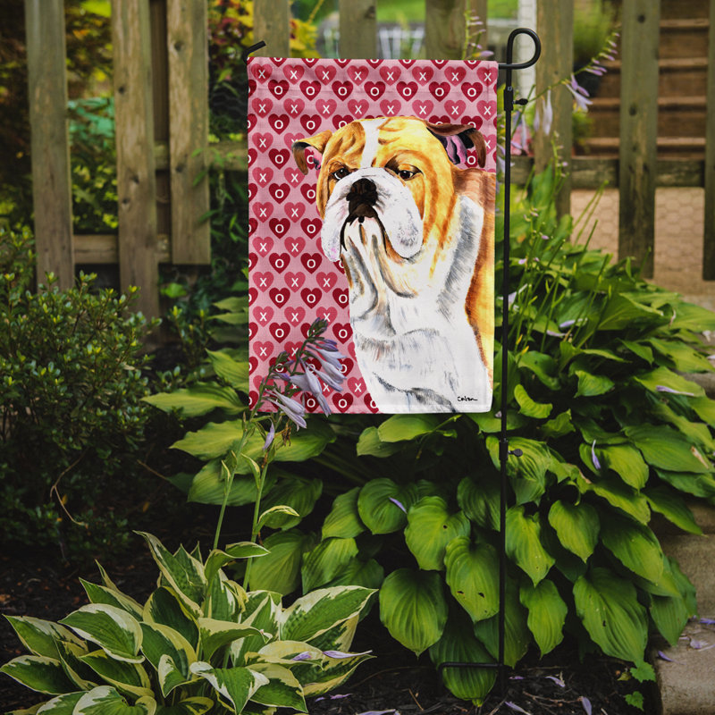 Drapeau de jardin Varastad, Bulldog (beige et blanc)