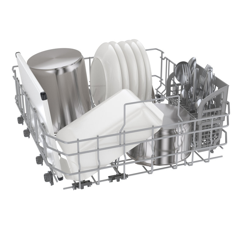 300 Series 24" Stainless Steel Front Control Built-In Dishwasher with 3Rd Rack, Black