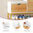 22 Pair Shoe Storage Cabinet with Cushion Bench and Storage Cabinet-1997844235
