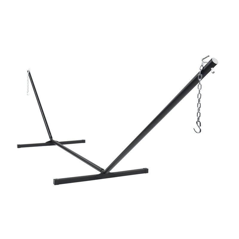 Support de hamac standard en métal Tetbury, Noir