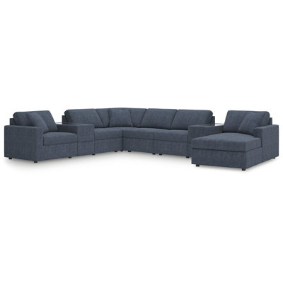 Braintree 8-Piece Sectional With Chaise And Storage Consoles