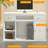 Modern Rectangular Manufactured Wood Reception Desk