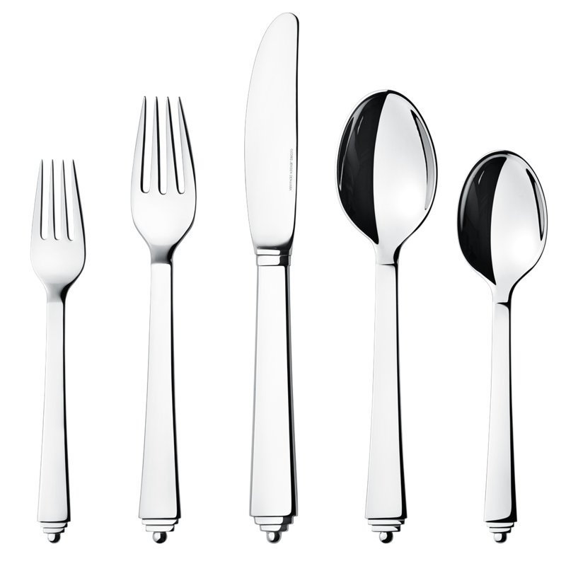 Pyramid 5 Piece Flatware Set, Service for 1
