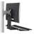 Mount-It Height Adjustable Monitor & Keyboard Tray Wall Mount | 25 in. Wide Platform with Mouse Pad