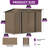 8.5 ft. W x 3.6 ft. D Metal Lean-To Storage Shed,Brown-111986050