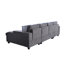Canapé modulaire en U ultra confortable avec coussins moelleux et sièges polyvalents-2111780232