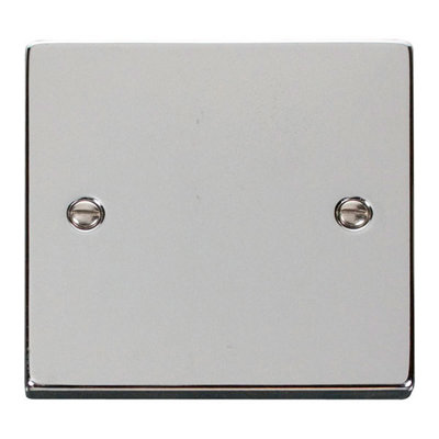 Polished Chrome 1 Gang Blank Plate