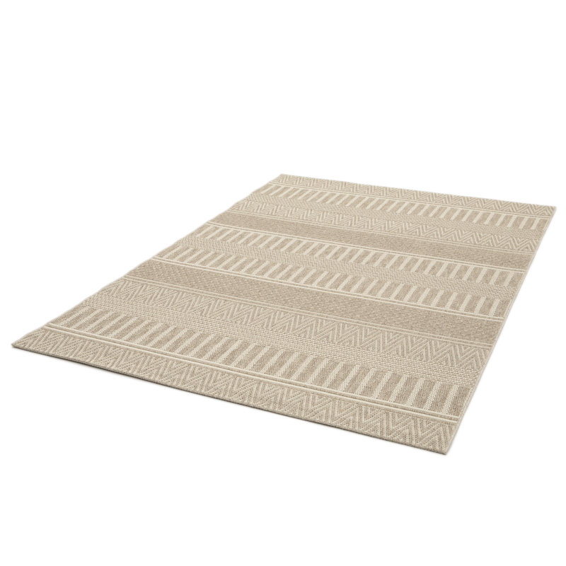 Harley Flatweave Beige Rug, Rectangle 120cm x 170cm
