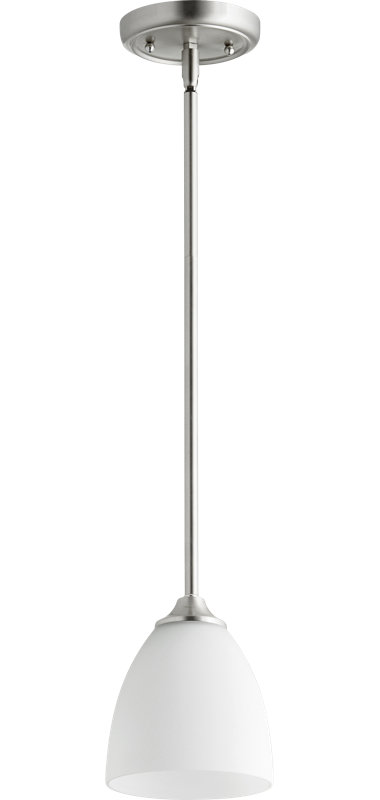Brookview 1 - Light Single Pendant, Satin Nickel