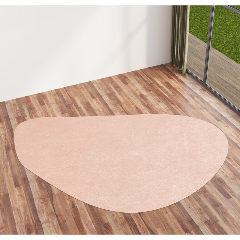 Cabria Vinyl Machine Printed Area Rug, Rectangle 4'8.7" x 6'4.8"