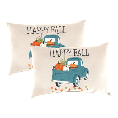 18" x 12" Outdoor Lumbar Throw Pillow (Set of 2)