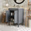 24" Modern Bathroom Vanity with 2-Tier Cabinet and Ceramic Sink-1324969443