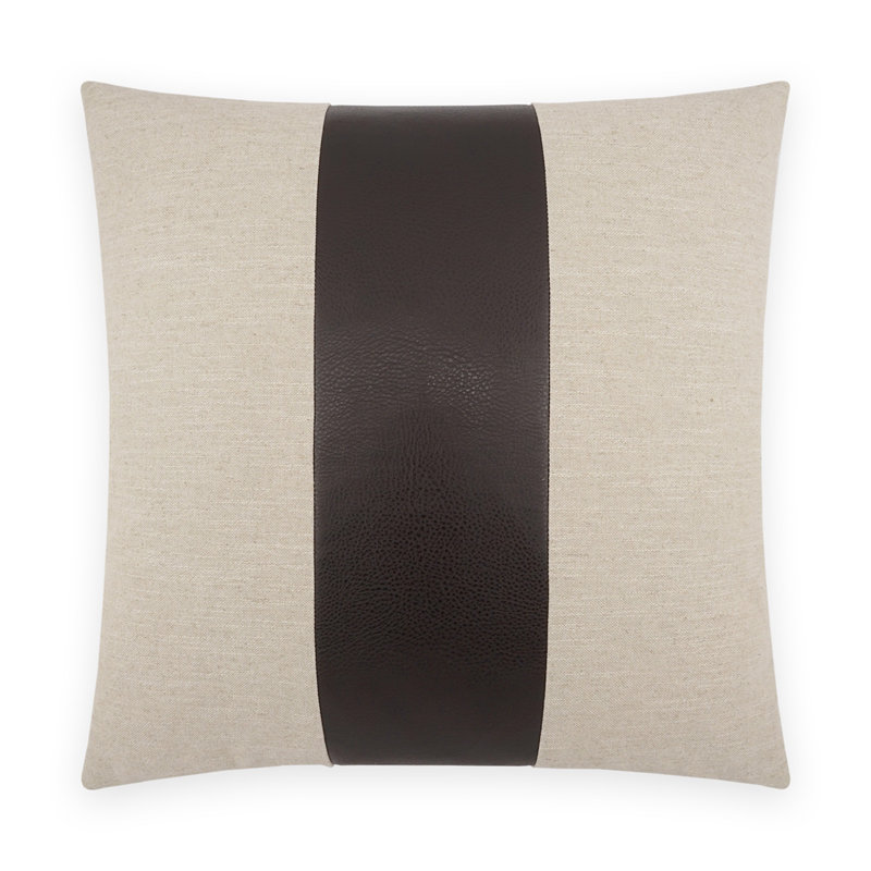 Coussin décoratif Rodeo Band, Chocolat, Square 22"