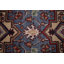 Tapis de couloir oriental bleu Kazak