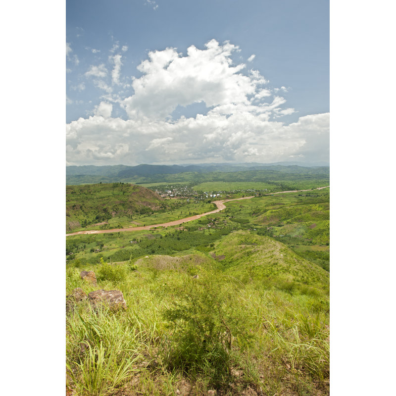 Ruzizi River between Rwanda and Burundi, Central Africa Wall Art on Canvas, 30cm H x 20cm W