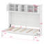Lit escamotable mural avec armoires de rangement-586750292