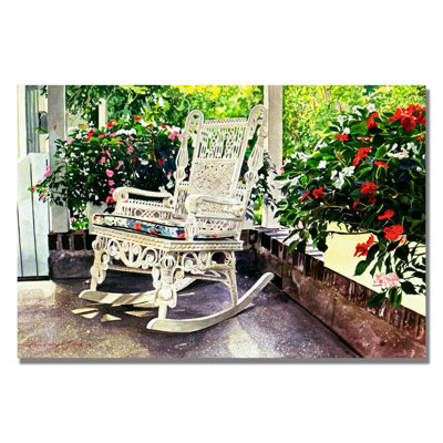 « summer sun porche » par david lloyd’s glover, reproduction d’art sur toile tendue encadrée