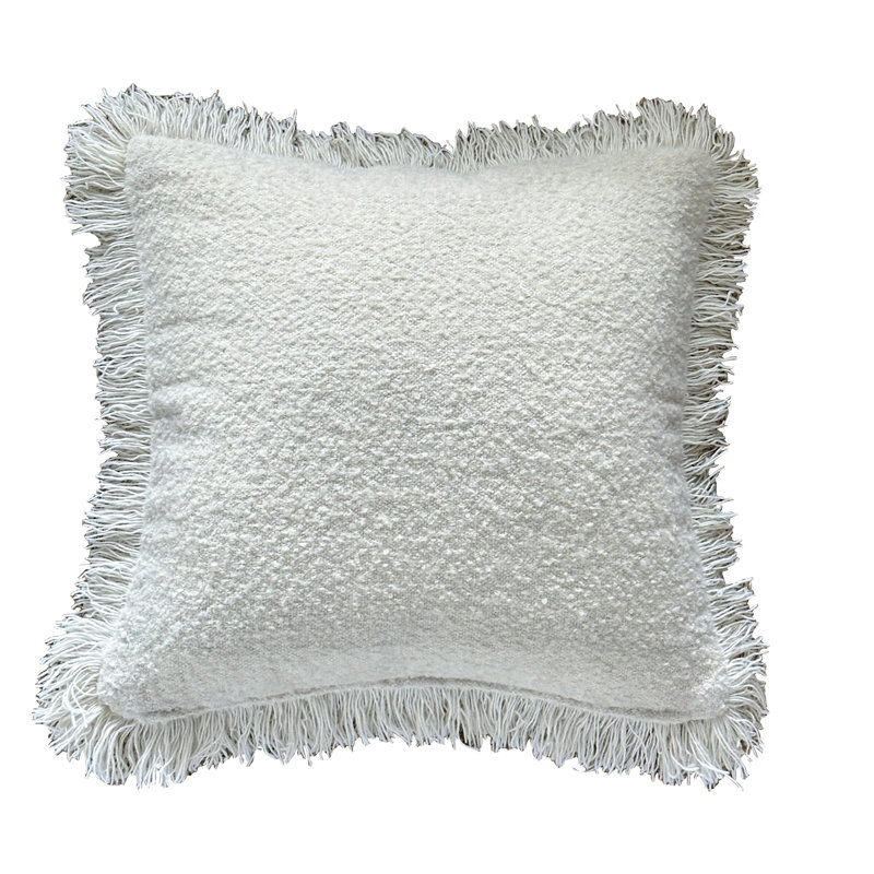 Anaya Pillow Cover & Insert, Ivory