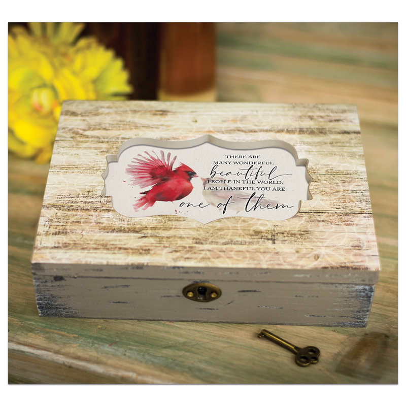 Keepsake Box Wonderful Beautiful Grey