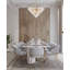 Lustre en cristal doré 15 lumières Transitional