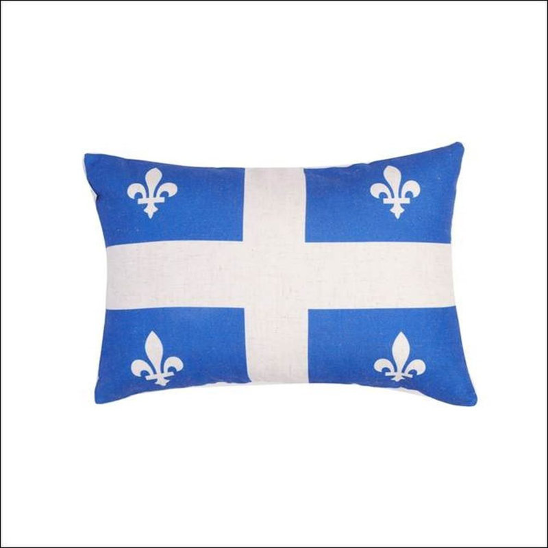 Coussin Québec Fleurdelisé, Polyester/ Bourre en polyester