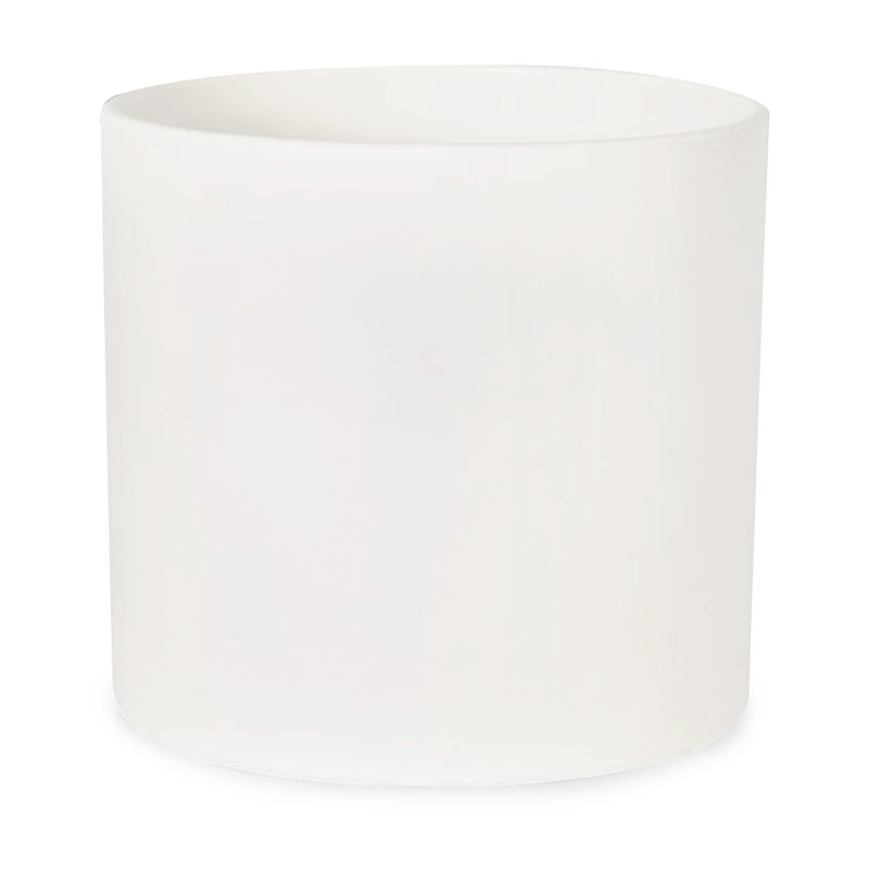 Cachepot, White, 29.5cm H x 32.5cm W x 32.5cm D