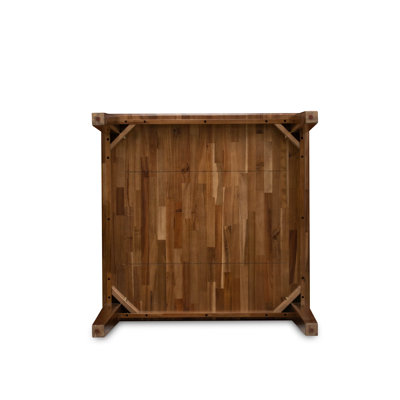 Oxford Square Modern Kitchen Table for Small Spaces, OAK