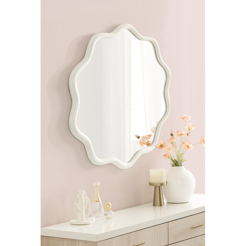 Miroir mural Talma, 26 po x 26 po, Blanc