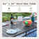 Rectangular Steel Outdoor Dining Table