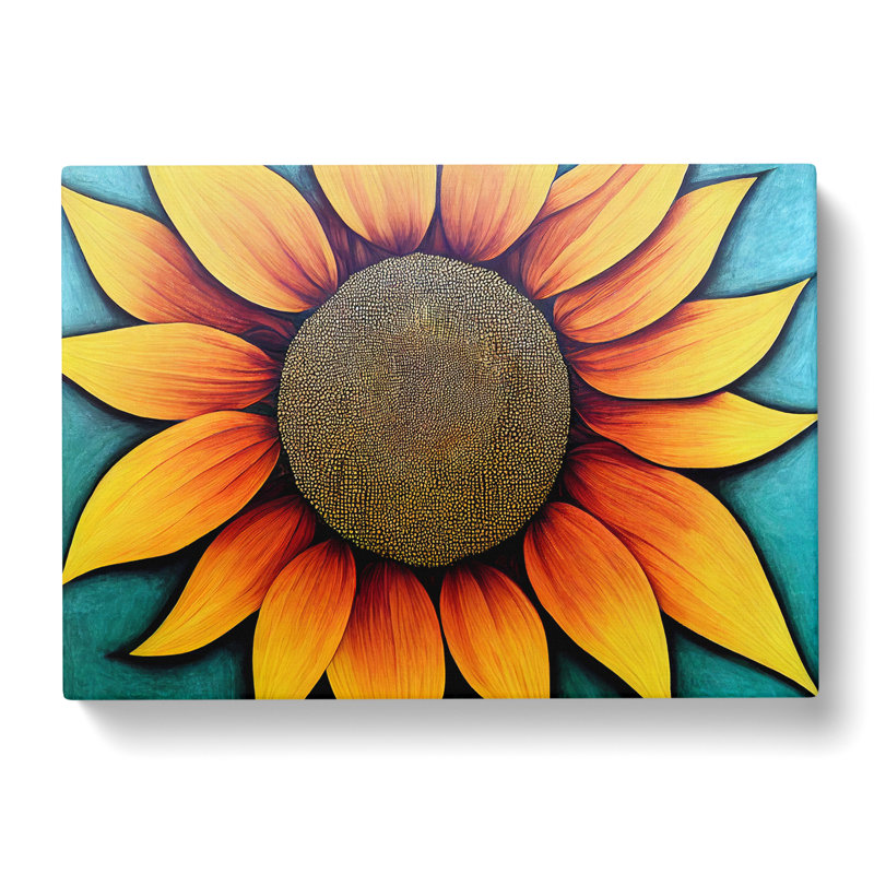 Mind Blowing Sunflower - Wrapped Canvas, 50cm H x 76cm W x 3cm D