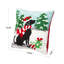  Housse et insert de coussin de Noël pour chien carré