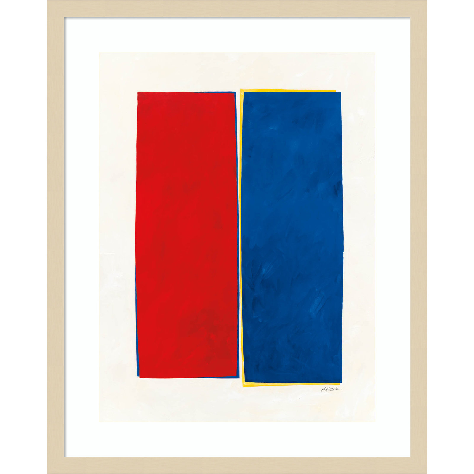 Lealia "Monolithic II" Print, Brown Framed, 25" H x 20" W