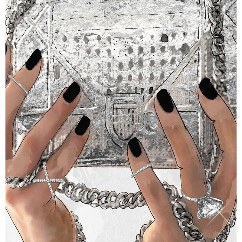 «Behold» par Jodi - impression, Encadrement argenté, H 27,5 po x l 21,5 po x p 0,75 po