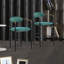 Tabourets de bar modernes en tissu Renfroe (ensemble de 2) - Contre-chaises de cuisine confortables-1535010285