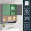 Armoire de salle de bain avec barre à serviettes et tablette-887614786