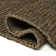 Griffin Rustic Farmhouse Woven Jute Solid Brown Rug