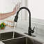 Robinet de cuisine tactile avec douchette extractible-118388124