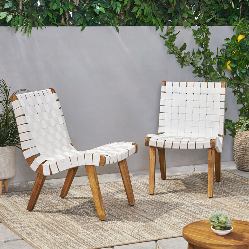 Méridienne d'extérieur Papasan, Blanc