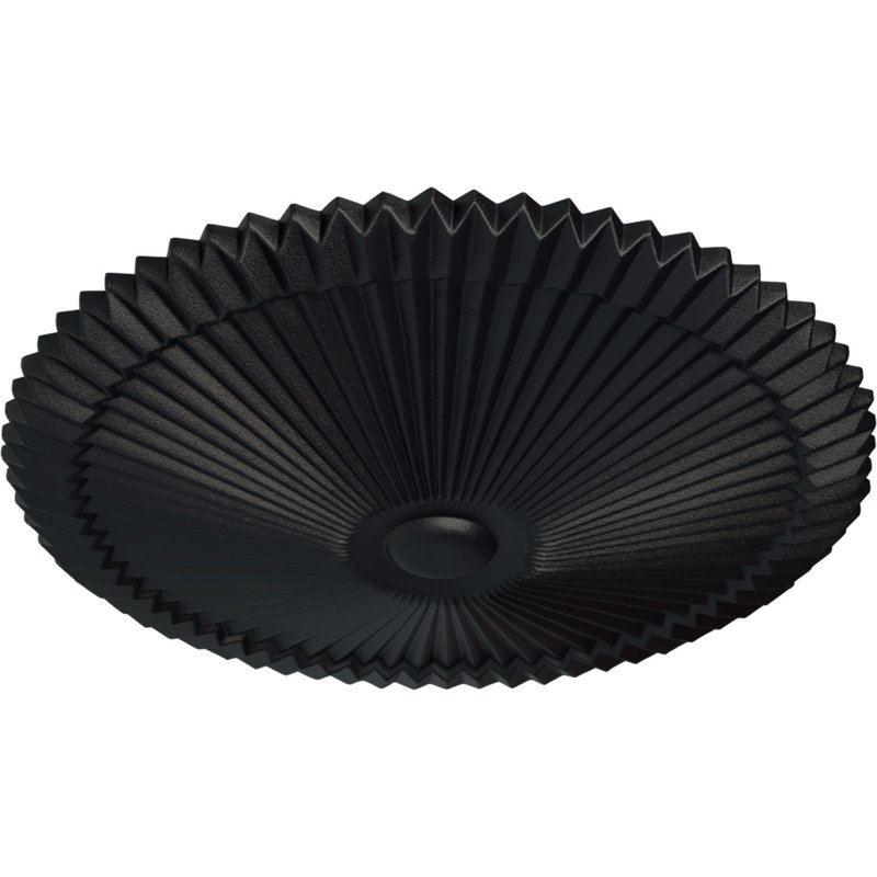 Médaillon de plafond 24 po x P 3 po Shakuras (convient aux auvents de 5 po ou moins), Gris acier