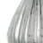 Glass Decorative Flower Vase With Vertical Stripe Pattern - Set of 2 - 5"Dia. x 10" - Antique Silver