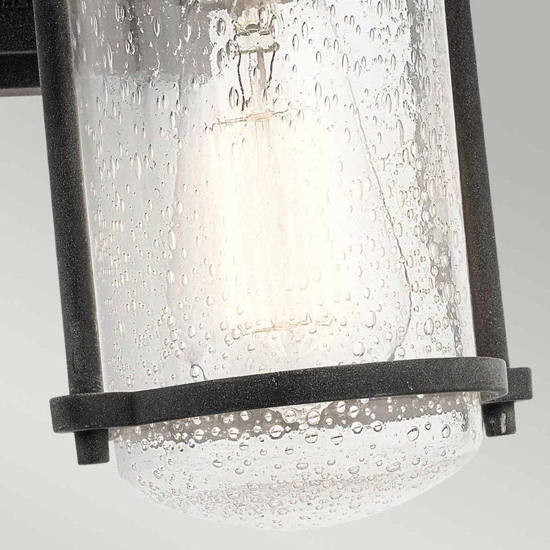 Balsano Dark Grey Outdoor Wall Lantern, 36.2cm H x 20.3cm W