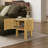Round Fluted Side Table with Storage