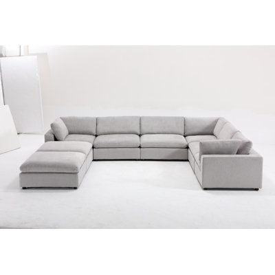 Canapé modulaire rembourré 8 pièces Nuccio
