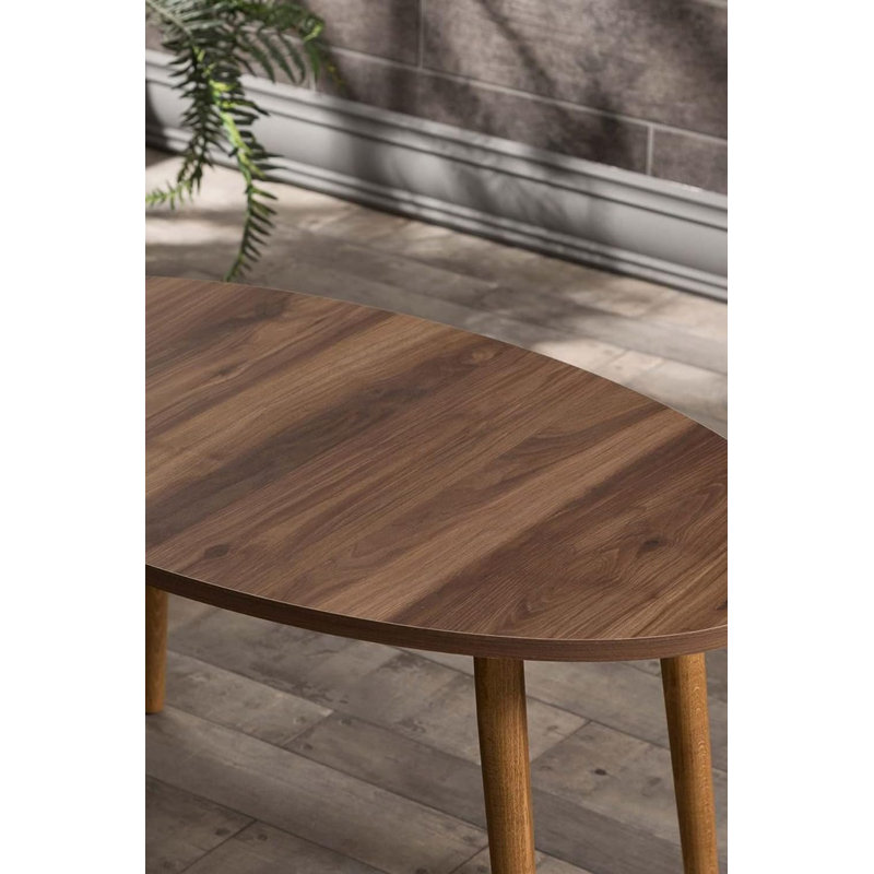 Jadyn Living Room Table Set, Walnut