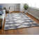 Tapis bohémien et éclectique en polyester Caide