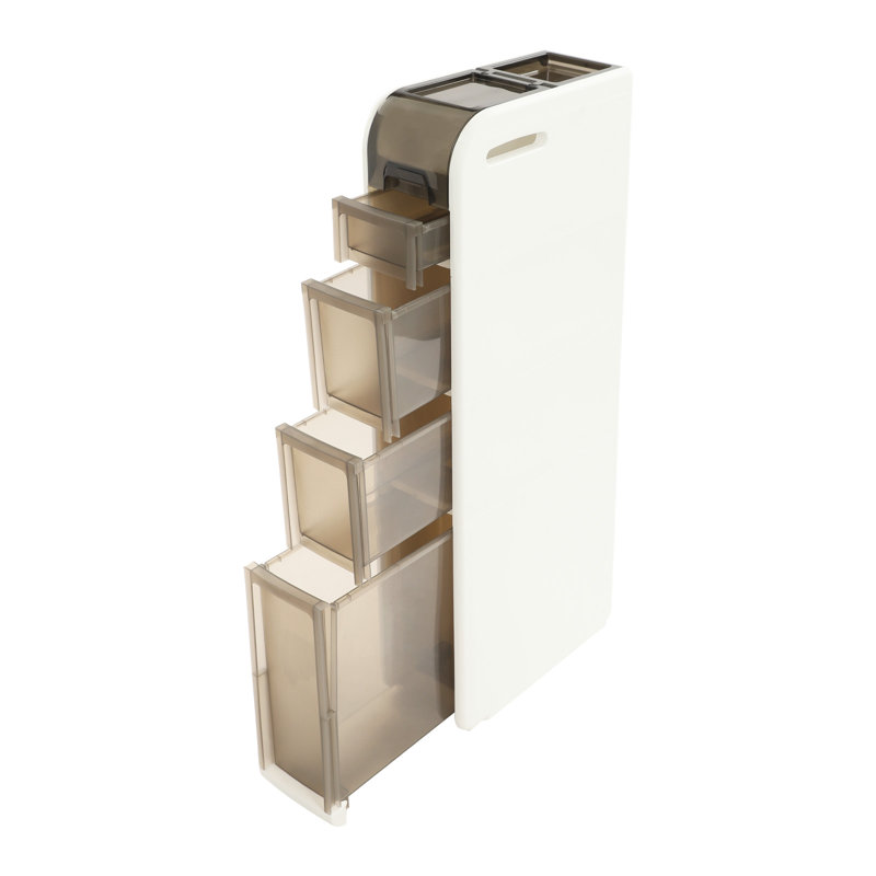 Rangement de salle de bain mobile avec 4 tiroirs